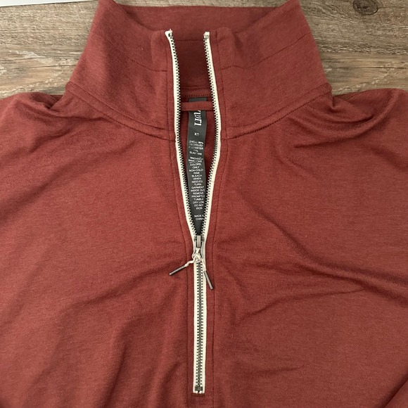 Vuori Halo Half Zip Relaxed Pullover Rosewood Cropped Boxy Sweatshirt VW269 XS - Picture 3 of 8